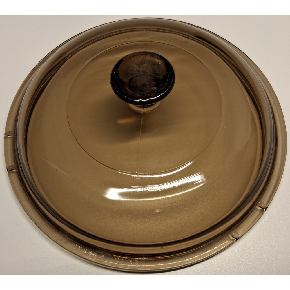 Pyrex Visions Amber Glass Lid -29 V 1‎ C-5C
